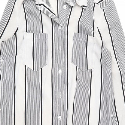 Womens UK Size 8 CAMEO ROSE Ivory Basic Button-Up