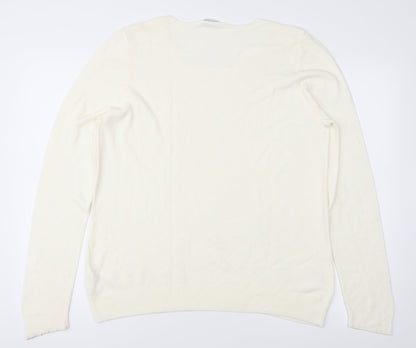 Love knitwear Womens Ivory   Pullover Jumper Size 16