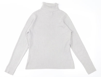 Worthington Womens Grey   Pullover Jumper Size M  - shimmer