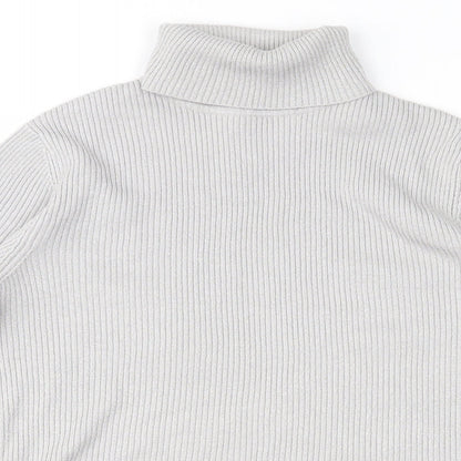 Worthington Womens Grey   Pullover Jumper Size M  - shimmer