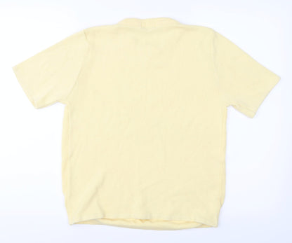 Hand to Hand  Womens Yellow   Basic T-Shirt Size S
