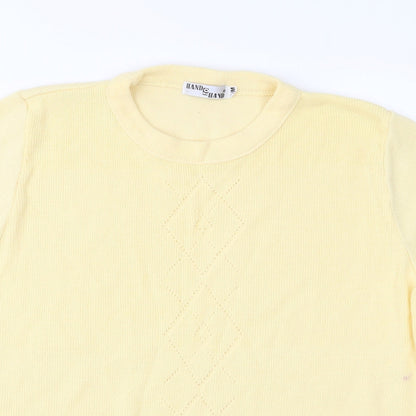 Hand to Hand  Womens Yellow   Basic T-Shirt Size S