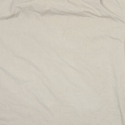 Mens UK Size 17.5 Cedar Wood State Beige  Button-Up Short Sleeve Casual Shirt