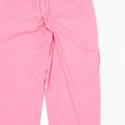 Bcasual Womens Pink   Trousers  Size 14 L20 in