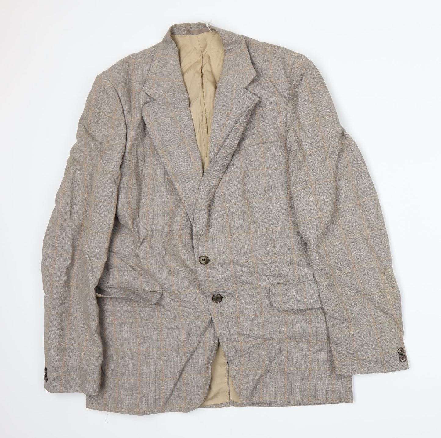 Mens UK Size M Preworn Regular Beige Suit Jacket