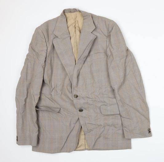 Mens UK Size M Preworn Regular Beige Suit Jacket