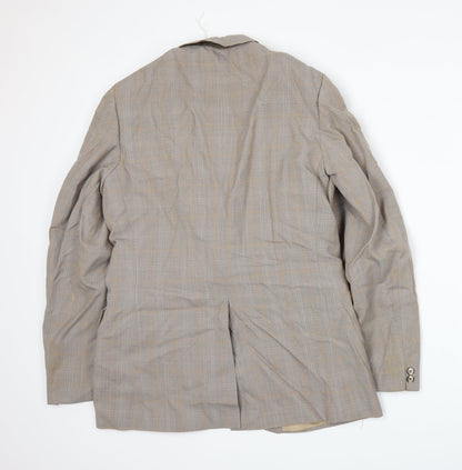 Mens UK Size M Preworn Regular Beige Suit Jacket