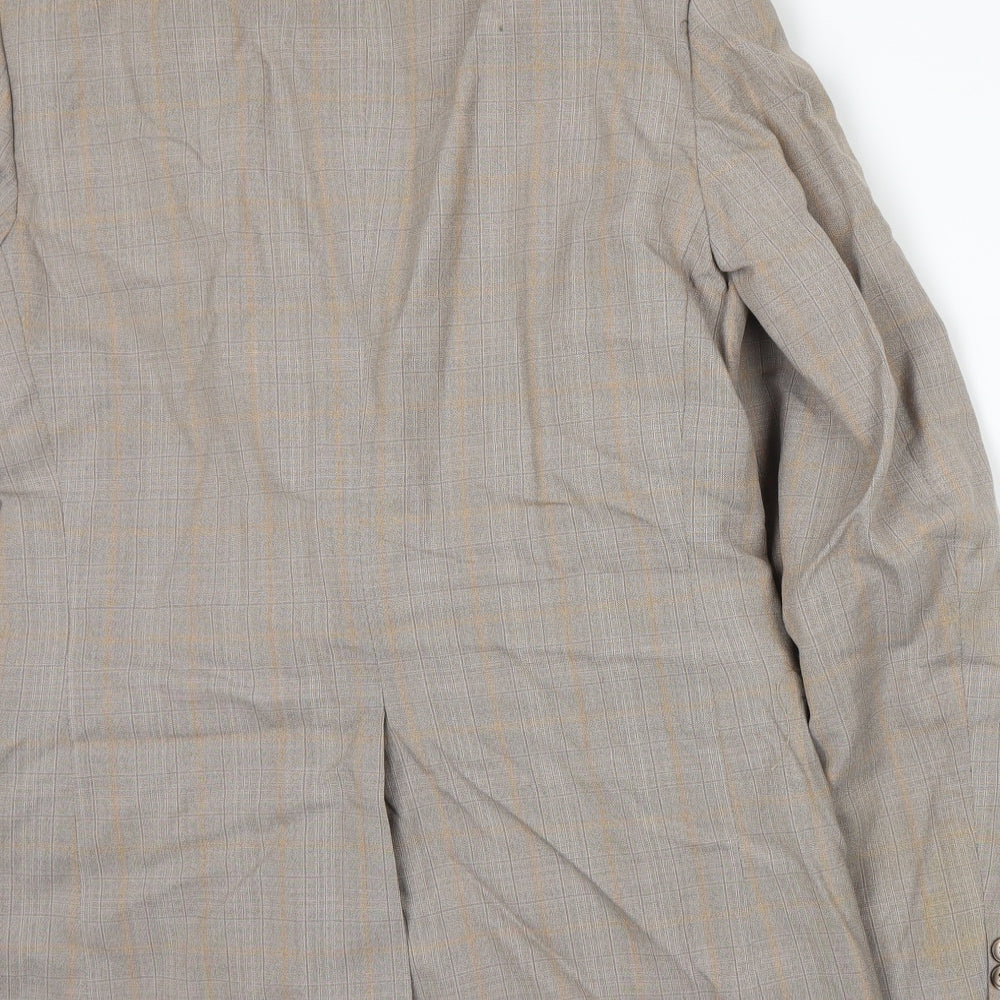 Mens UK Size M Preworn Regular Beige Suit Jacket