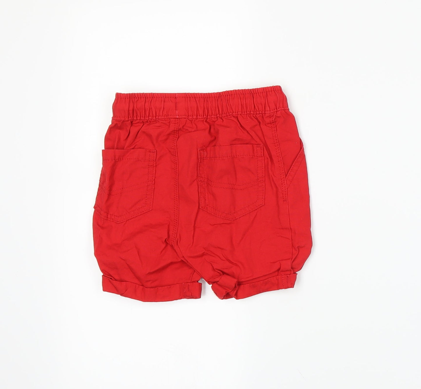 George Boys Red   Chino Shorts Size 2-3 Years