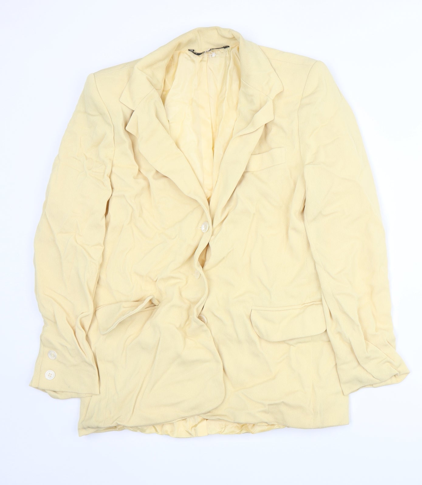 Womens UK Size 12 Libra Regular Yellow Suit Jacket