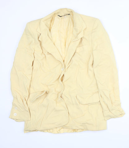 Womens UK Size 12 Libra Regular Yellow Suit Jacket
