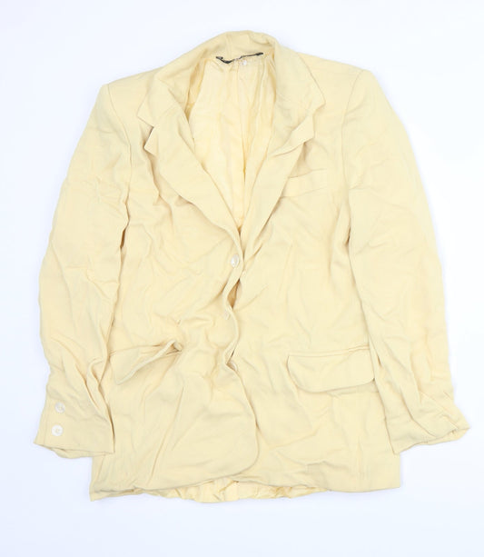 Womens UK Size 12 Libra Regular Yellow Suit Jacket