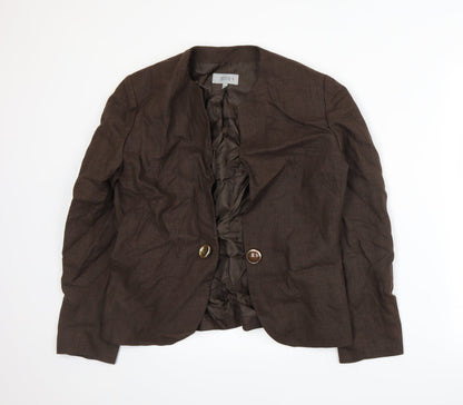 Marks and Spencer Womens Brown   Jacket Suit Jacket Size 14