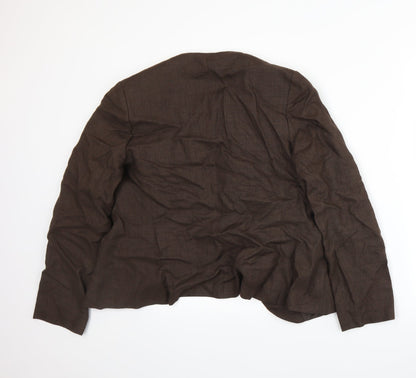 Marks and Spencer Womens Brown   Jacket Suit Jacket Size 14