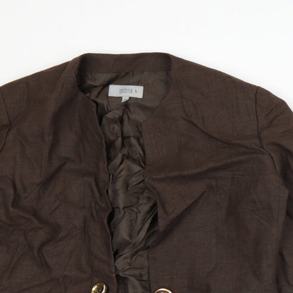 Marks and Spencer Womens Brown   Jacket Suit Jacket Size 14