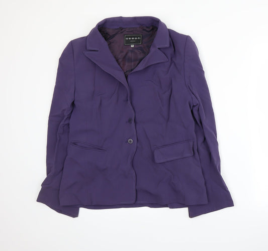 Coast Womens Purple   Jacket Suit Jacket Size 16