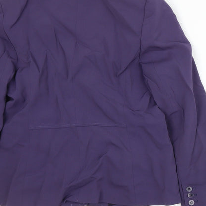 Coast Womens Purple   Jacket Suit Jacket Size 16