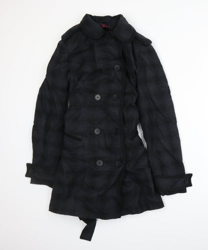 Womens UK Size 14 New Look Blue Overcoat