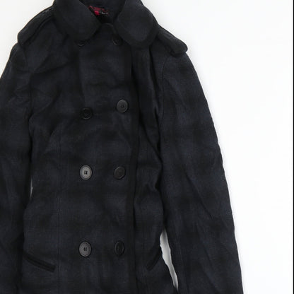 Womens UK Size 14 New Look Blue Overcoat