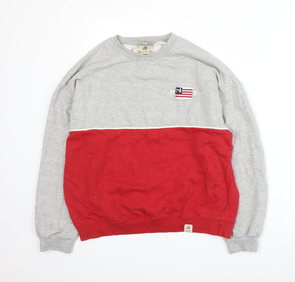 Womens UK Size XS Pull&Bear Red Pullover Sweatshirt