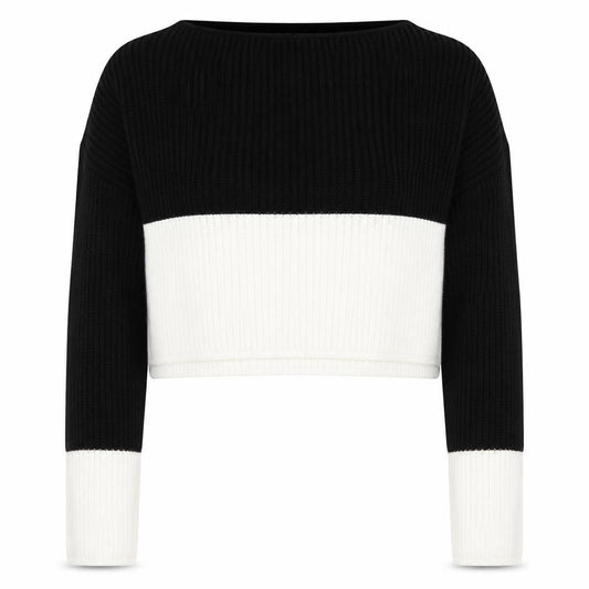 PRETTYLITTLETHING Womens Black  Knit Pullover Jumper Size S