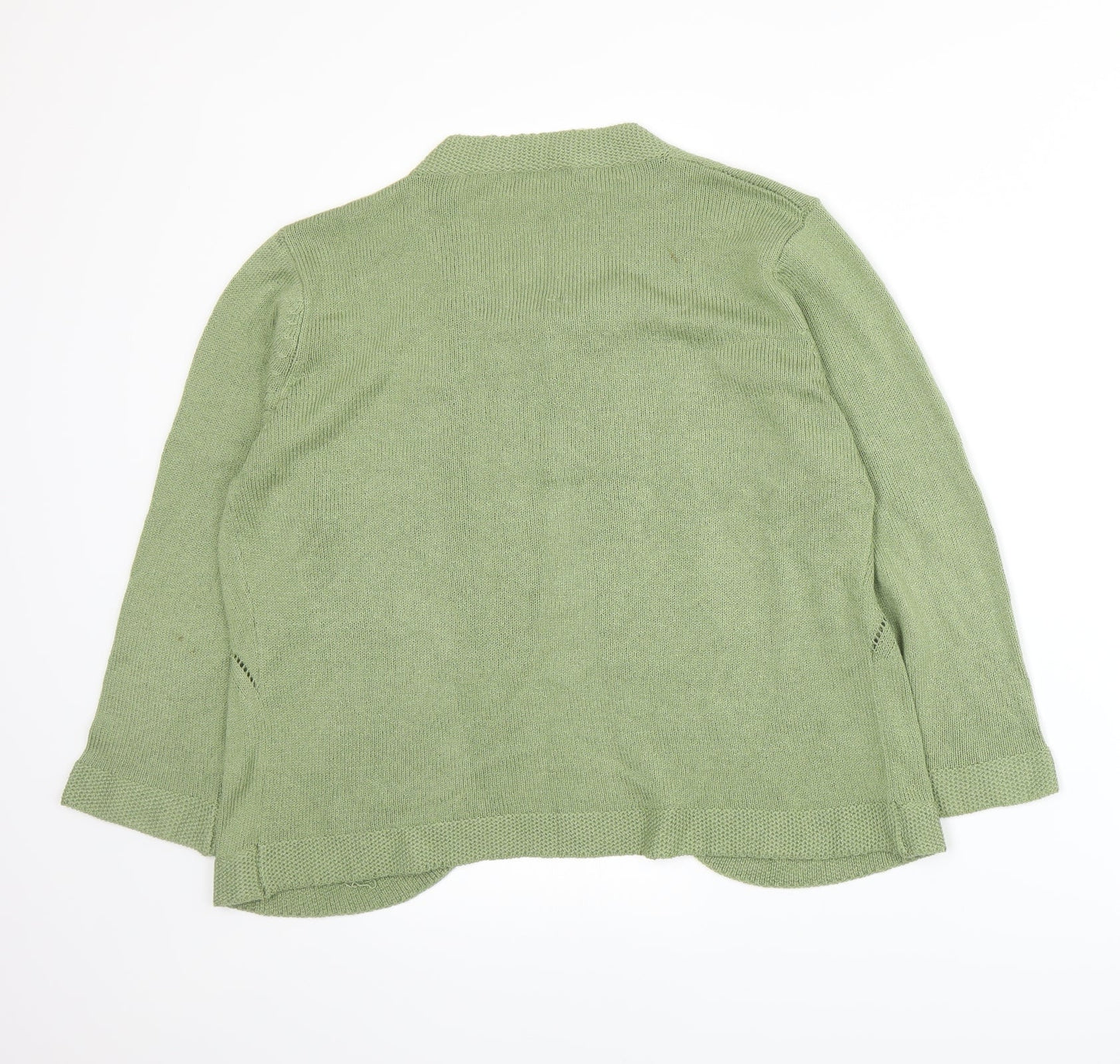 Alexara Womens Green   Cardigan Jumper Size L