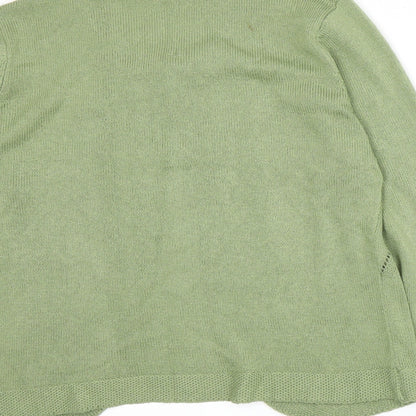Alexara Womens Green   Cardigan Jumper Size L