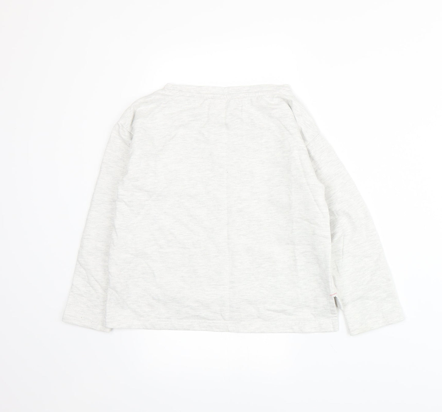 Lily & Dan Girls Grey  Jersey Pullover Sweatshirt Size 8-9 Years