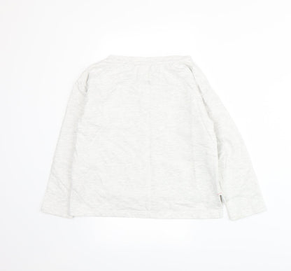 Lily & Dan Girls Grey  Jersey Pullover Sweatshirt Size 8-9 Years