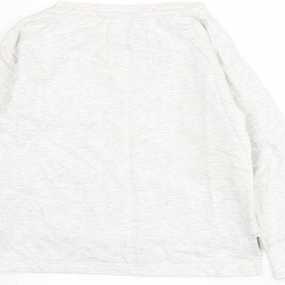 Lily & Dan Girls Grey  Jersey Pullover Sweatshirt Size 8-9 Years