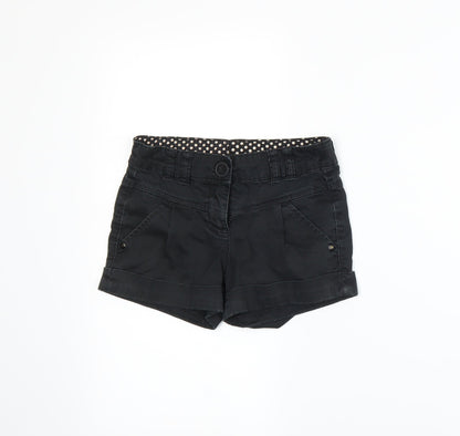 NEXT Girls Black   Paperbag Shorts Size 6 Years