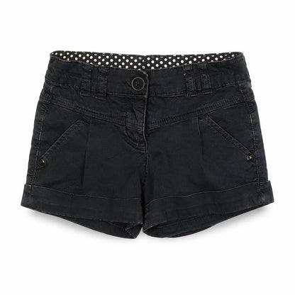 Next Girls Black   Paperbag Shorts Size 6 Years