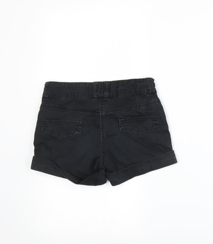 NEXT Girls Black   Paperbag Shorts Size 6 Years