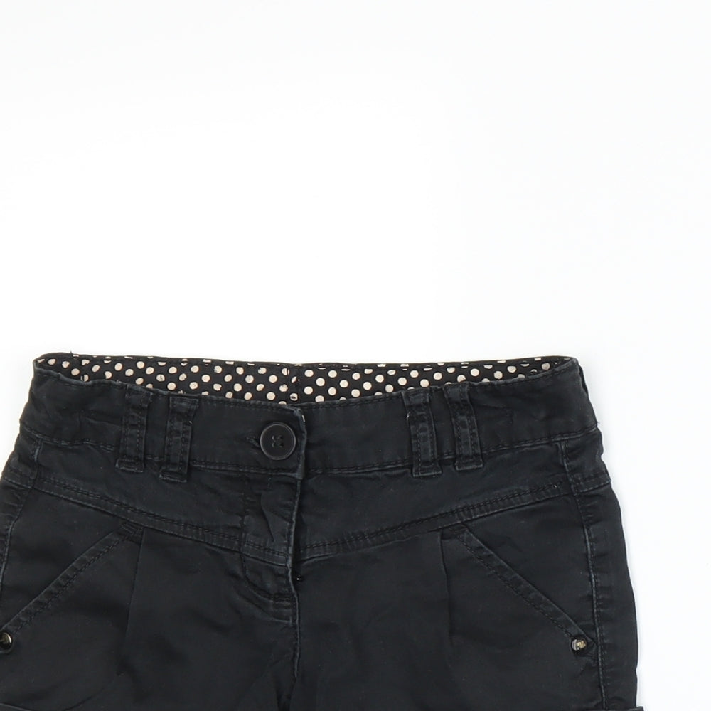 NEXT Girls Black   Paperbag Shorts Size 6 Years