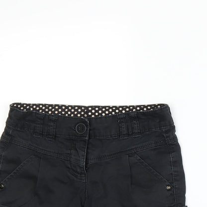NEXT Girls Black   Paperbag Shorts Size 6 Years