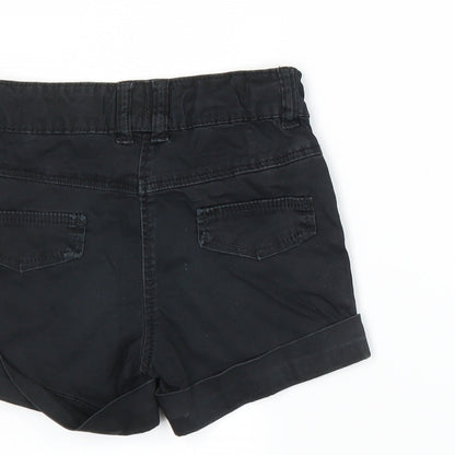NEXT Girls Black   Paperbag Shorts Size 6 Years