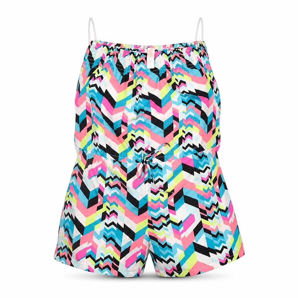 Womens UK Size 14 Ocean Club One-Piece Multicoloured Romper