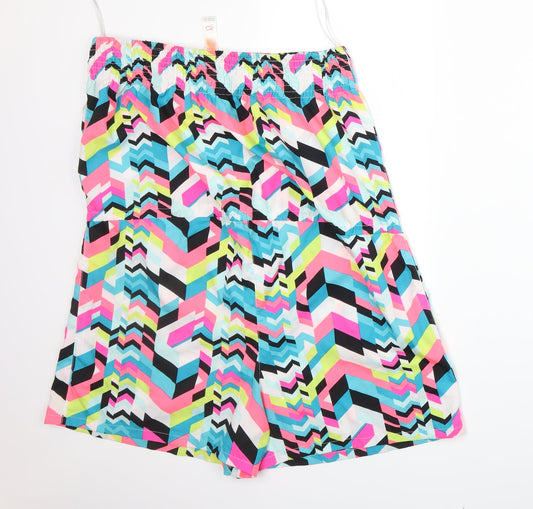 Ocean Club Womens Multicoloured Striped  Romper One-Piece Size 14