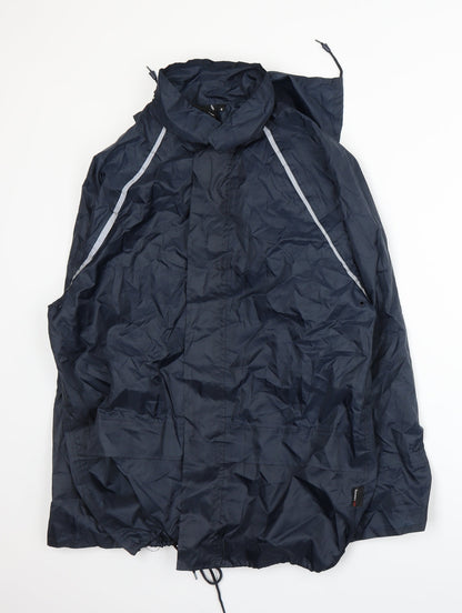 Mens UK Size S Pro Climate Blue Rain Coat