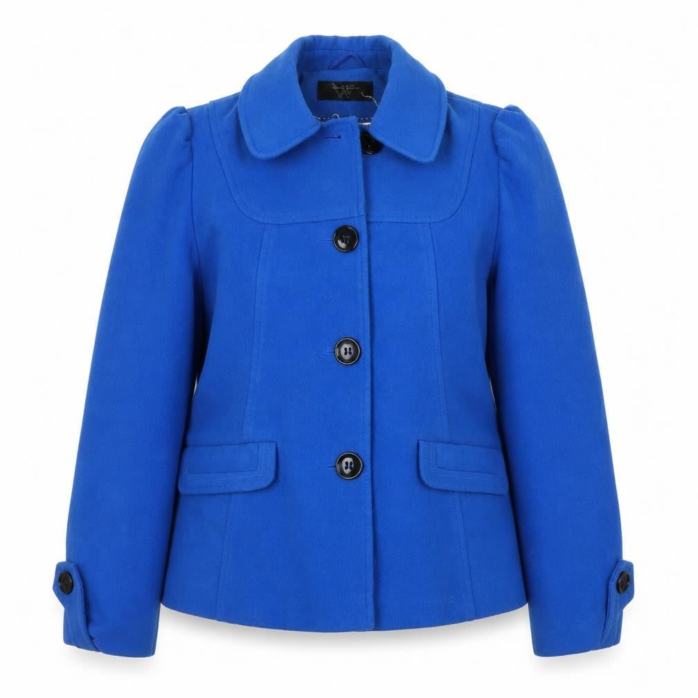 Womens UK Size 14 W Blue Jacket