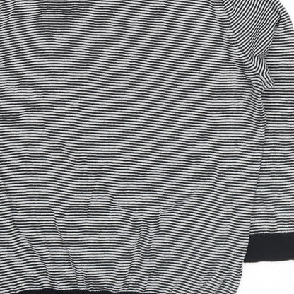 Next Womens Black Striped  Pullover Jumper Size 12