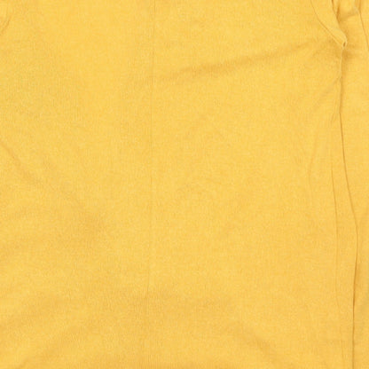 ANNE WEYBURN Womens Yellow   Cardigan Jumper Size 6