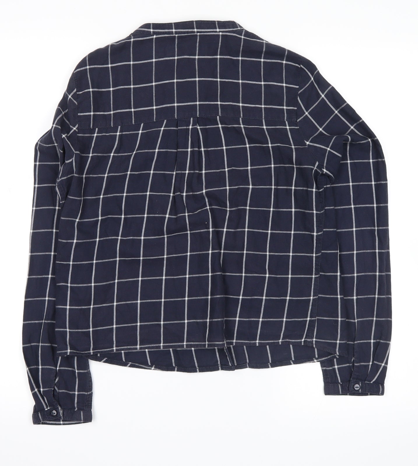 Womens UK Size 6 Marks and Spencer Blue Basic Button-Up