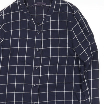 Womens UK Size 6 Marks and Spencer Blue Basic Button-Up