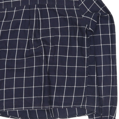 Womens UK Size 6 Marks and Spencer Blue Basic Button-Up