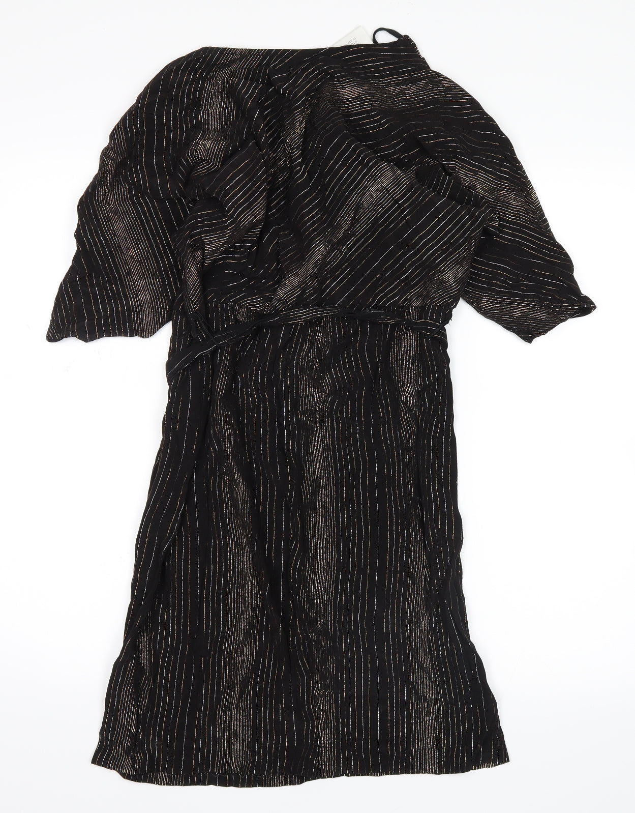 Dorothy Perkins Womens Brown Striped  Shirt Dress  Size 10