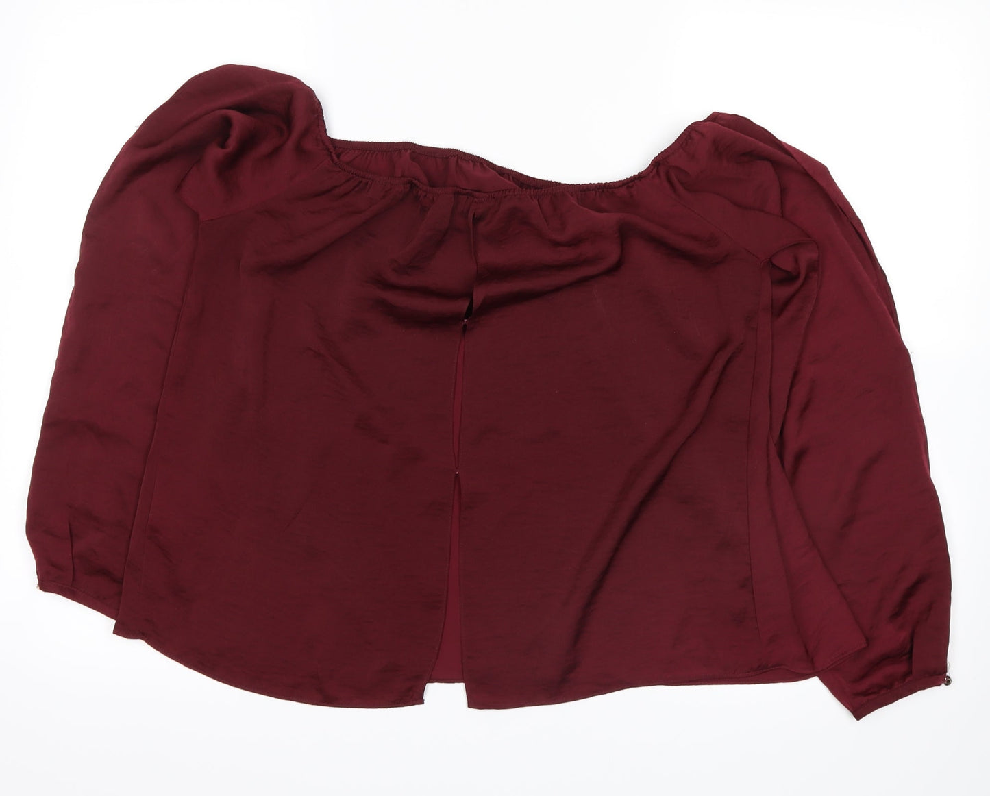 Womens UK Size 12 River Island Red Basic Blouse