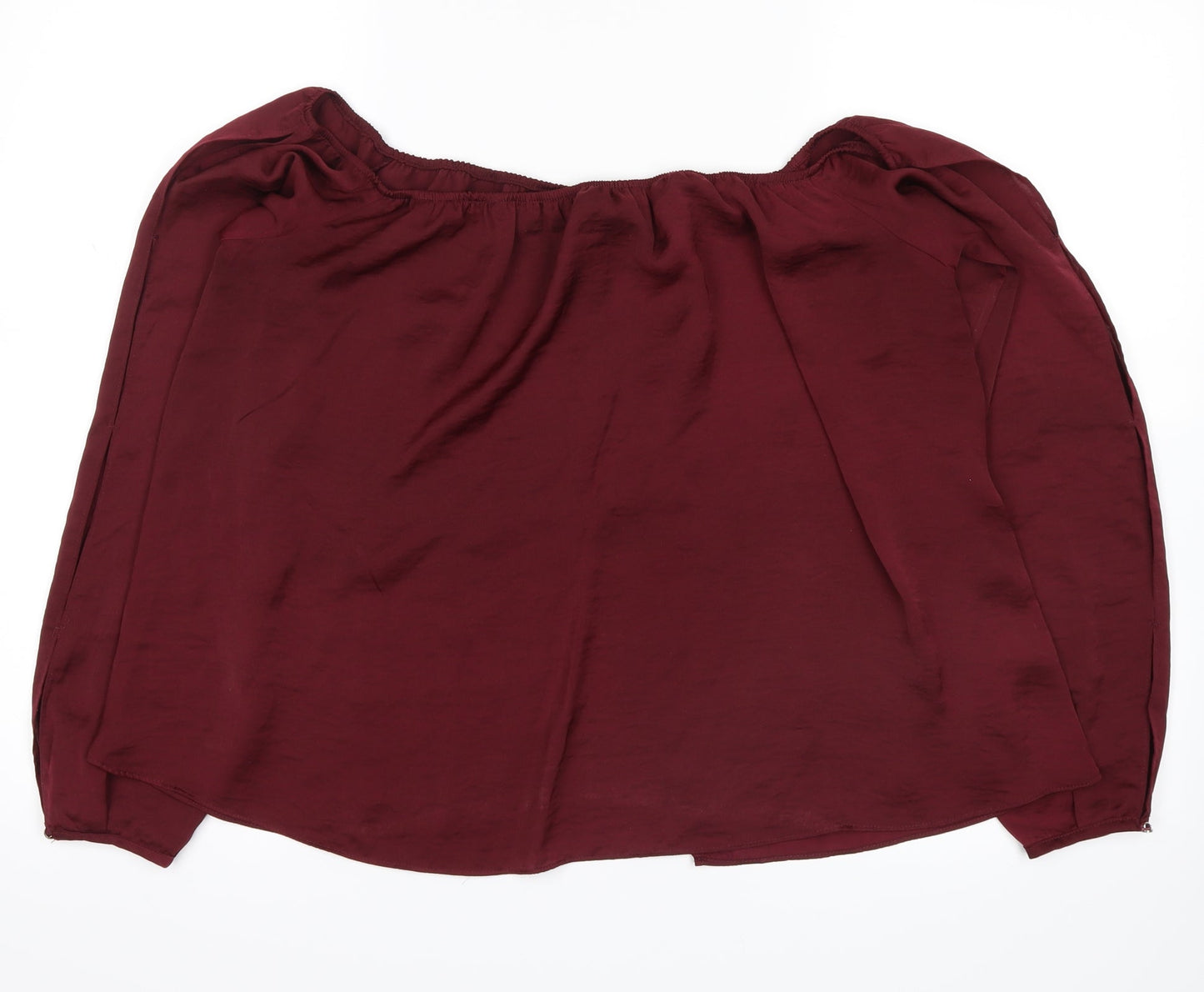 Womens UK Size 12 River Island Red Basic Blouse