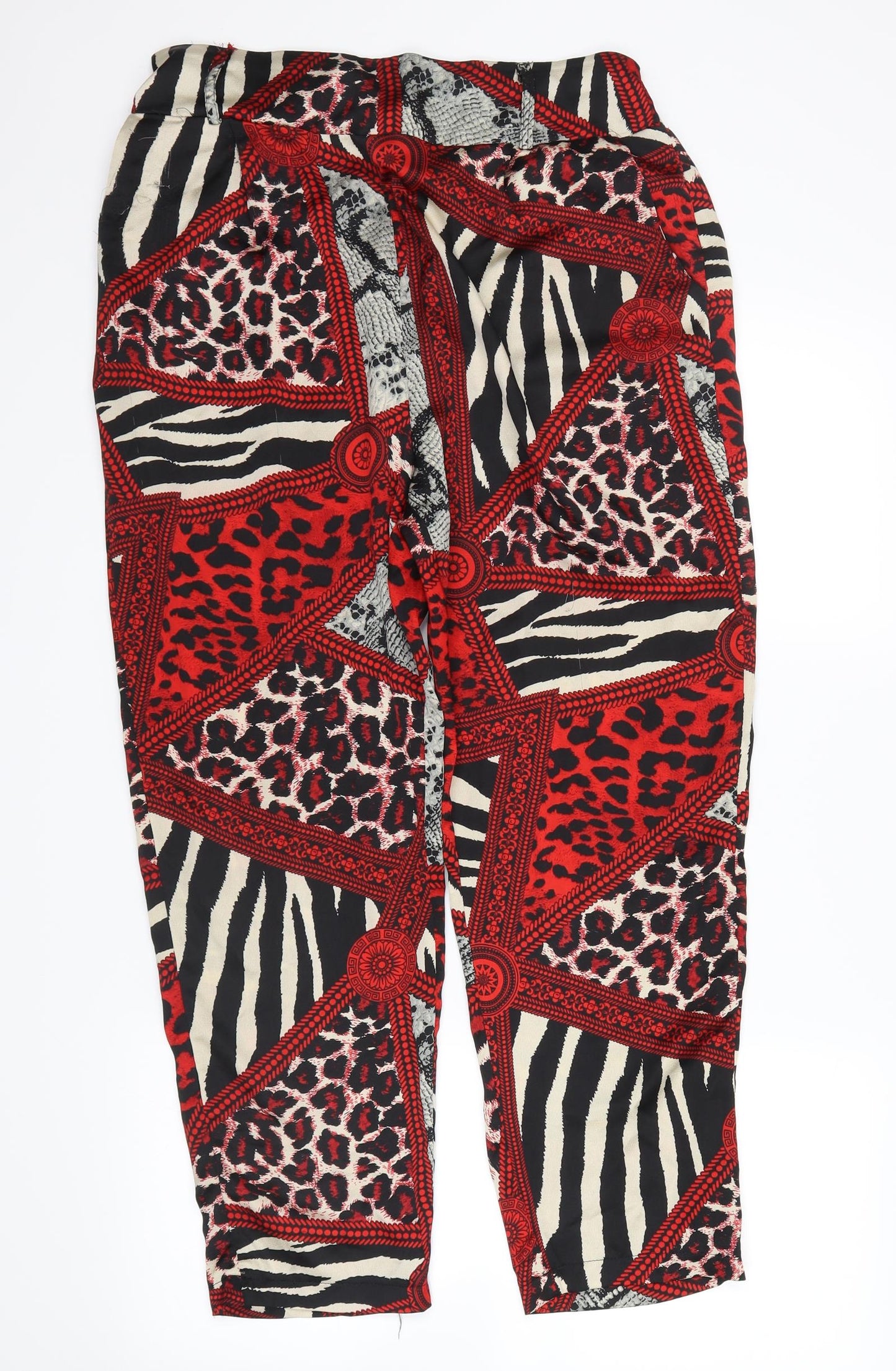 cameo rose Womens Red Animal Print  Trousers  Size 12