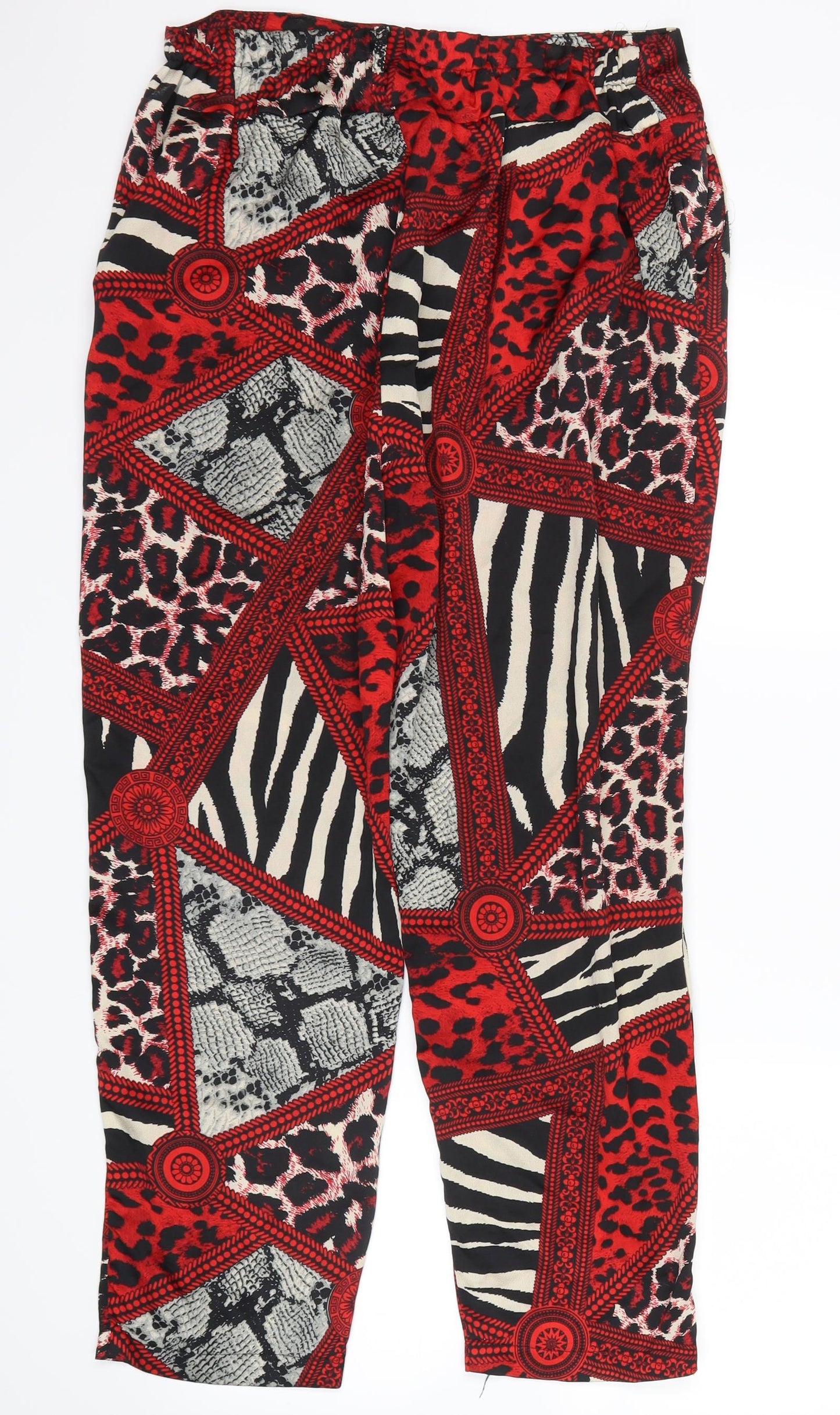 cameo rose Womens Red Animal Print  Trousers  Size 12